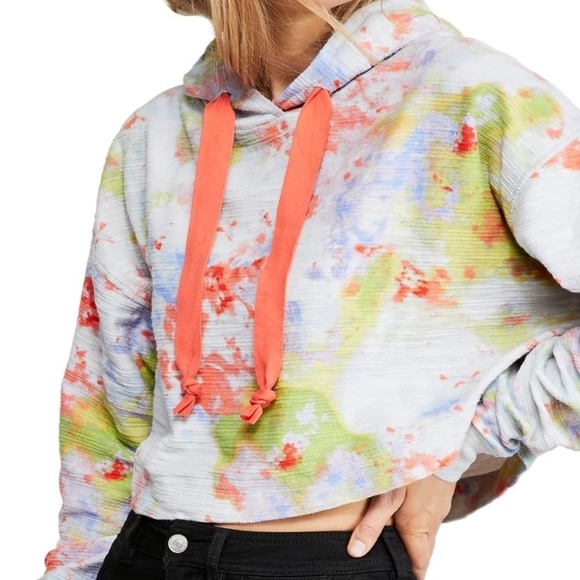 Free People Thinkin' About You Crop Hoodie - Picture 3 of 4